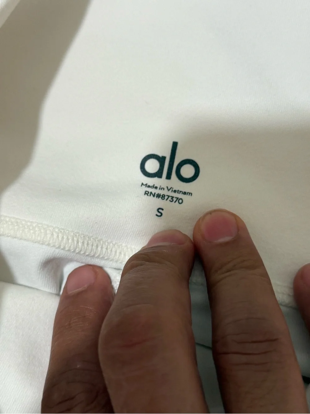 Alo Yoga size small High-Waist white Leggings